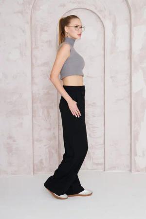fashionshowcase Palazzohose Damen Stoffhose Marlenehose mit