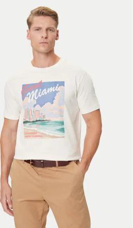 Gant T-Shirt 2003341 Écru Regular Fit