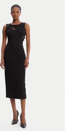 Versace Jeans Couture Kleid für den Alltag 79HAO908 J0092 Schwarz Slim Fit