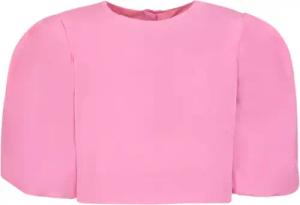 MSGM - Pink Half-Height Puff Sleeves Tops - Größe 42 - pink