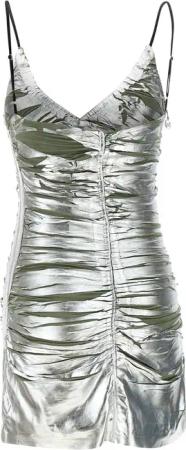 Diesel - Dresses Silver - Größe XS - silberfarben