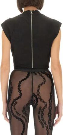Versace Jeans Couture - Slim-Fit Top With Contrasting Logo Detail - Größe L - schwarz