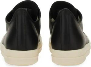 Rick Owens Low-Top Sneaker - Black Leather Sneakers - Gr. 38,5 (EU) - in Schwarz - für Damen