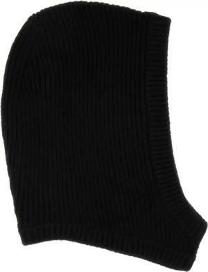 Rick Owens Caps & Mützen - Ribbed Cashmere Blend Hood - Gr. ONE SIZE - in Schwarz - für Damen