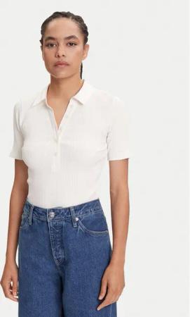 Marc O'Polo Poloshirt 506 2156 53001 Écru Slim Fit
