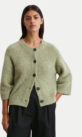 Marc O'Polo Strickjacke 506 6045 61059 Grün Relaxed Fit