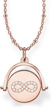 THOMAS SABO Kette mit Anhänger Unendlichkeit Kette mit Diamten