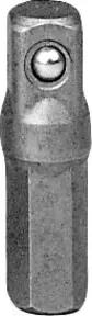 Kraftwerk 1/4" Bit-Adapter 25mm für Stecknüsse 1/4",5Stk