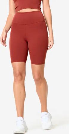 Shorts Radlerhose Damen eng anliegend - terracotta