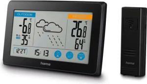 Hama Wetterstation mit Außensensor, Funk, Innen-/Außentemperatur