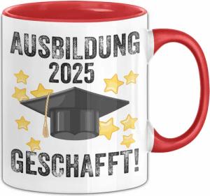 Trendation Tasse Ausbildung Bestanden Geschenk Tasse
