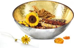 Sendez Salatschüssel in Gold und Silber