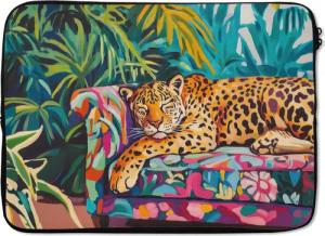 MuchoWow Laptop-Hülle Leopard - Bunt -