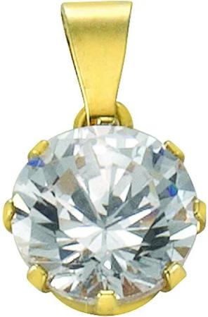 Vivance Kettenanhänger 333 Gold mit Zirkonia