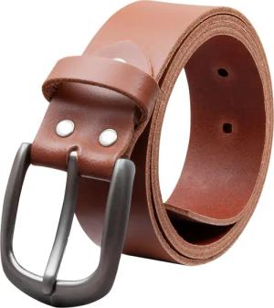 COLOGNEBELT Ledergürtel OM417-SL-Hellbraun MADE IN GERMANY,