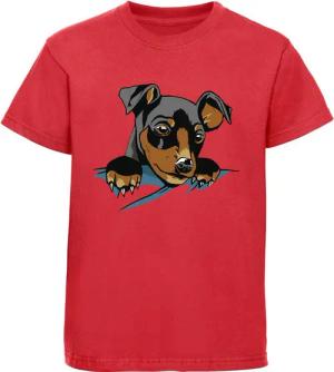 MyDesign24 Print-Shirt bedrucktes Kinder Hunde T-Shirt