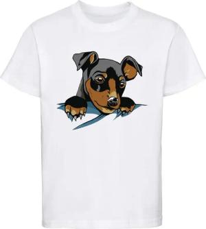 MyDesign24 Print-Shirt bedrucktes Kinder Hunde T-Shirt
