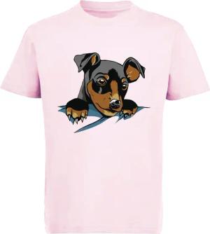MyDesign24 Print-Shirt bedrucktes Kinder Hunde T-Shirt