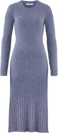 Hessnatur Strickkleid Strickkleid Midi Slim (1-tlg)