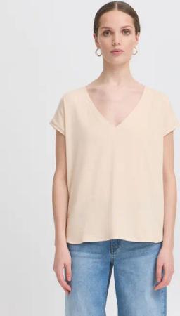 Ichi T-Shirt IHREBE klassisches T-Shirt mit