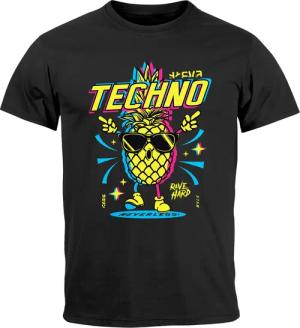 Neverless Print-Shirt Herren T-Shirt Shirt Techno