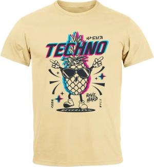 Neverless Print-Shirt Herren T-Shirt Shirt Techno