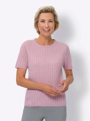 Sieh an! Strickpullover Kurzarmpullover
