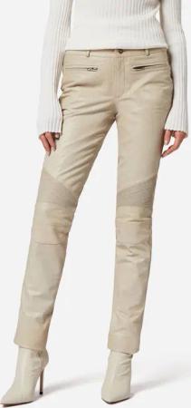RICANO Lederhose Donna Lederhose mit Biker-Elementen