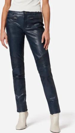 RICANO Lederhose Donna Lederhose mit Biker-Elementen