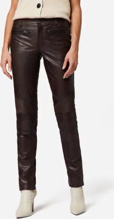 RICANO Lederhose Donna Lederhose mit Biker-Elementen