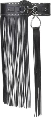 Refttenw Hüftgürtel Vintage schwarz Quastengürtel, Damen