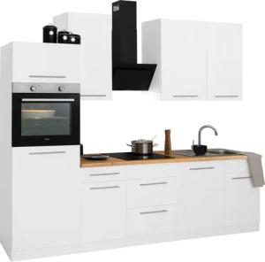 wiho Küchen Küchenzeile Unna, mit E-Geräten,