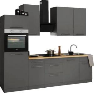 wiho Küchen Küchenzeile Unna, mit E-Geräten,