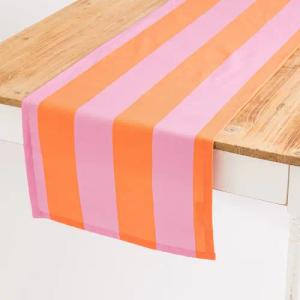 SCHÖNER LEBEN. Tischläufer Tischläufer Streifen orange