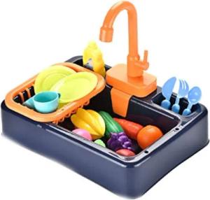 CLTYQ Spielküche Küchenspüle Spielzeug Set -