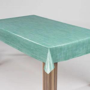 laro Tischdecke laro Wachstuch-Tischdecke Wachstischdecke Leinenoptik