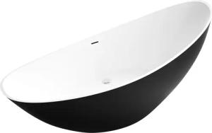 Bernstein Badewanne VICE 2.0 Schwarz/Weiß matt,