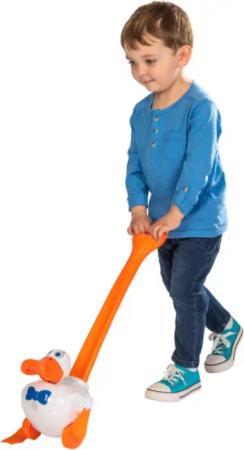 ALARA TOYS Schiebestab die watschelnde Ente