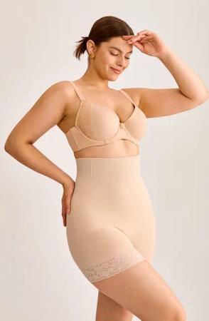 High-Waist Shapewear-Slip in Tan