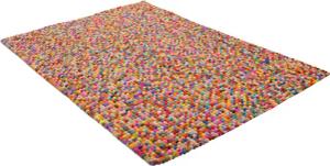 THEKO Wollteppich "Felty 2.2", rechteckig, 22 mm Höhe, Filzkugel-Teppich, reine Wolle, handgefertigt, auch als Läufer