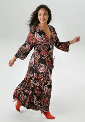 Aniston PLUS Jerseykleid, mit Paisley-Druck in satten Farben - NEUE KOLLEKTION
