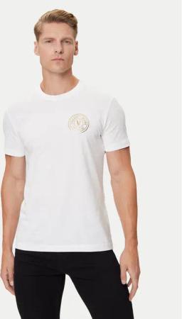 Versace Jeans Couture T-Shirt 79GAHT00 CJ00T Weiß Regular Fit
