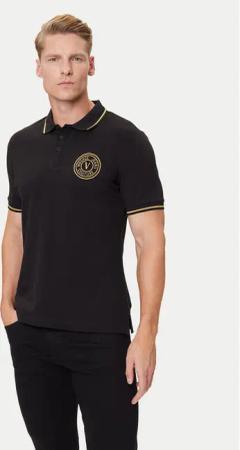 Versace Jeans Couture Poloshirt 79GAGT00 CJ01T Schwarz Slim Fit