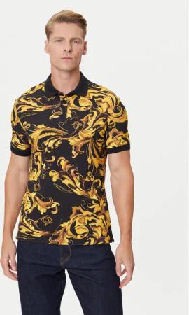 Versace Jeans Couture Poloshirt 79GAG6S0 JS514 Schwarz Regular Fit