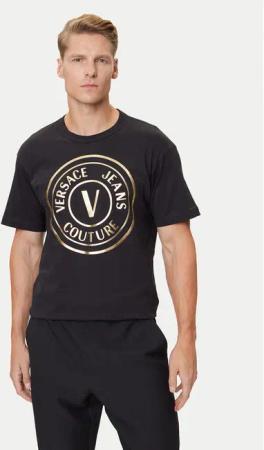Versace Jeans Couture T-Shirt 79GAHT01 CJ00T Schwarz Regular Fit