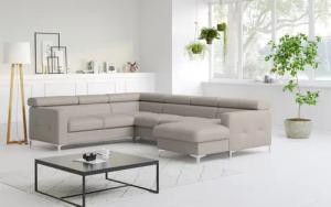COTTA Wohnlandschaft Sammy U-Form, mit Kopfteilverstellung,