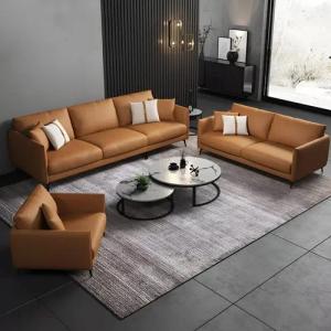 Xlmoebel Polstergarnitur Ledercouchgarnitur in modernem Design