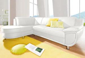 TRENDMANUFAKTUR Ecksofa "Rondo, zeitlos und elegant, bequem, L-Form", wahlweise mit Federkern, wahlweise mit Bettfunktion