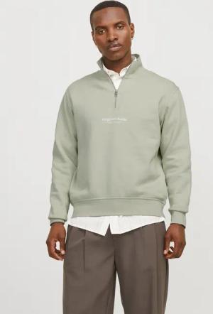 Jack & Jones Sweatshirt "JORVESTERBRO SWEAT QUARTER ZIP HN NOOS", im Troyer-Look