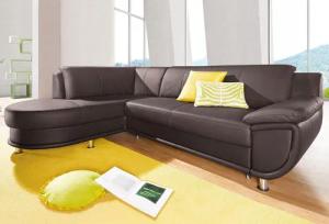 TRENDMANUFAKTUR Ecksofa "Rondo, zeitlos und elegant, bequem, L-Form", wahlweise mit Federkern, wahlweise mit Bettfunktion